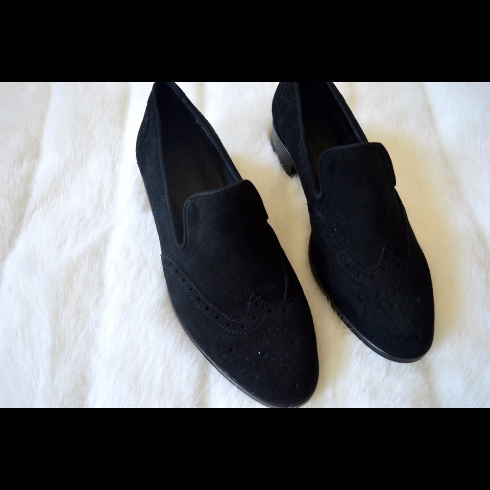 Pure Navy Black Leather Oxfords - Picture 2 of 7